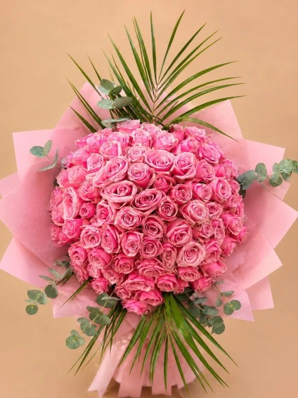 Premium Pembe Gül Buketi