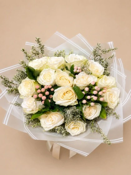 Beyaz gül Buketi