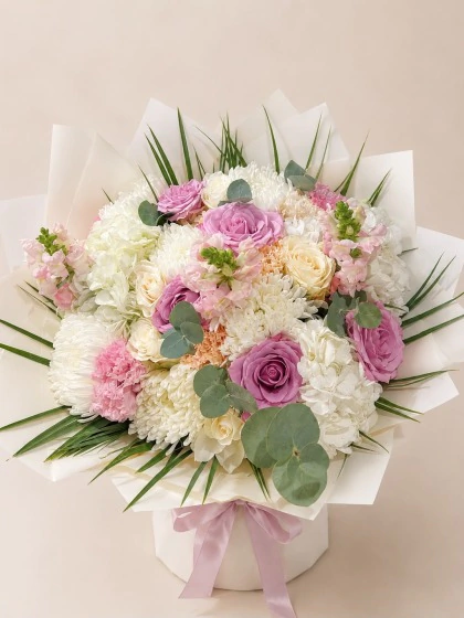 Ivory Blush Buketi